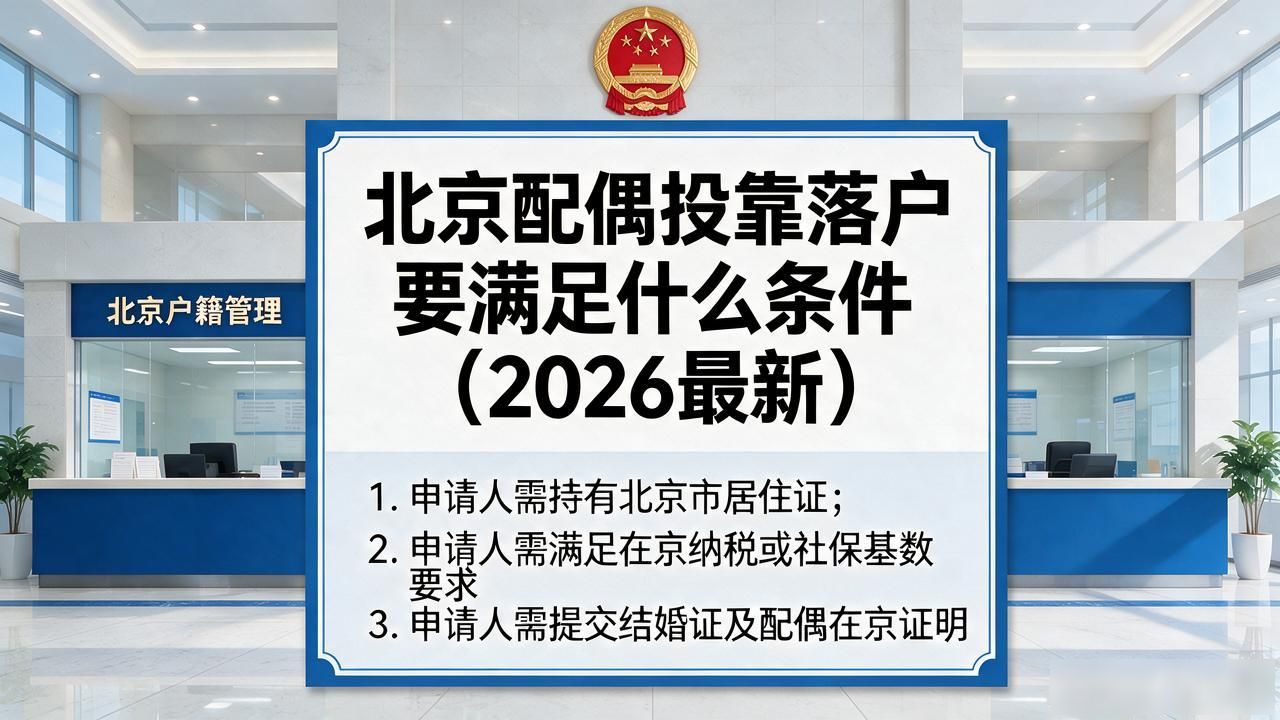 北京配偶投靠落户需要哪些材料_北京配偶投靠落户需要什么条件_北京投靠夫妻落户排队需要多久